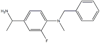 4-(1-aminoethyl)-N-benzyl-2-fluoro-N-methylaniline Struktur