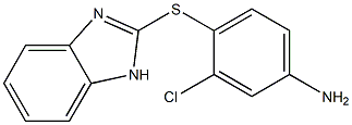 4-(1H-1,3-benzodiazol-2-ylsulfanyl)-3-chloroaniline Struktur