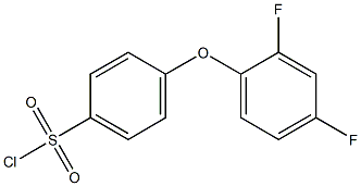 4-(2,4-difluorophenoxy)benzene-1-sulfonyl chloride Struktur