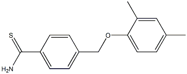 4-(2,4-dimethylphenoxymethyl)benzene-1-carbothioamide Struktur