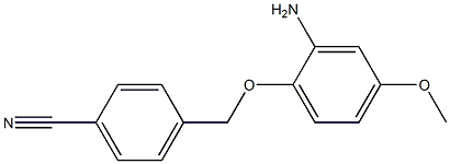 4-(2-amino-4-methoxyphenoxymethyl)benzonitrile Struktur