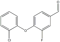 4-(2-chlorophenoxy)-3-fluorobenzaldehyde Struktur