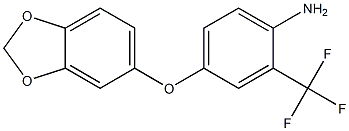 4-(2H-1,3-benzodioxol-5-yloxy)-2-(trifluoromethyl)aniline Struktur