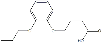 4-(2-propoxyphenoxy)butanoic acid Struktur