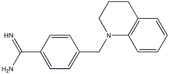 4-(3,4-dihydroquinolin-1(2H)-ylmethyl)benzenecarboximidamide Struktur