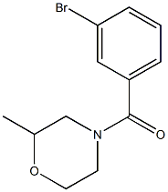 4-(3-bromobenzoyl)-2-methylmorpholine Struktur