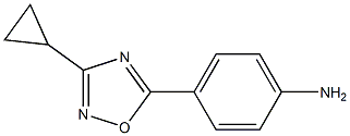 4-(3-cyclopropyl-1,2,4-oxadiazol-5-yl)aniline Struktur