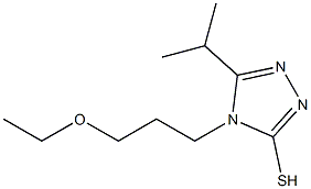 4-(3-ethoxypropyl)-5-(propan-2-yl)-4H-1,2,4-triazole-3-thiol Struktur