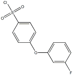 4-(3-fluorophenoxy)benzene-1-sulfonyl chloride Struktur