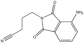 4-(4-amino-1,3-dioxo-2,3-dihydro-1H-isoindol-2-yl)butanenitrile Struktur