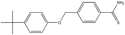 4-(4-tert-butylphenoxymethyl)benzene-1-carbothioamide Struktur