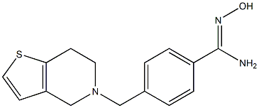 4-(6,7-dihydrothieno[3,2-c]pyridin-5(4H)-ylmethyl)-N'-hydroxybenzenecarboximidamide Struktur