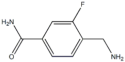 4-(aminomethyl)-3-fluorobenzamide Struktur