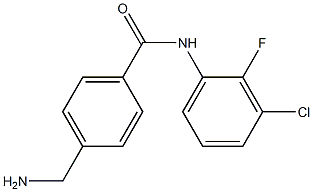 4-(aminomethyl)-N-(3-chloro-2-fluorophenyl)benzamide Struktur