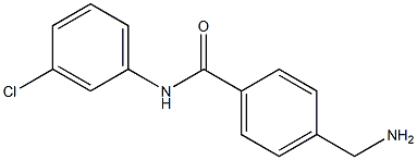 4-(aminomethyl)-N-(3-chlorophenyl)benzamide Struktur