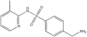 4-(aminomethyl)-N-(3-methylpyridin-2-yl)benzene-1-sulfonamide Struktur