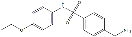 4-(aminomethyl)-N-(4-ethoxyphenyl)benzene-1-sulfonamide Struktur