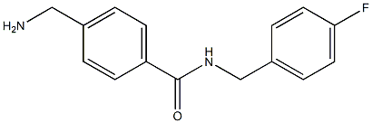 4-(aminomethyl)-N-(4-fluorobenzyl)benzamide Struktur