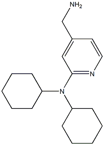 4-(aminomethyl)-N,N-dicyclohexylpyridin-2-amine Struktur