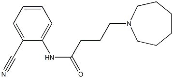 4-(azepan-1-yl)-N-(2-cyanophenyl)butanamide Struktur