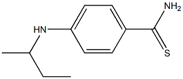 4-(butan-2-ylamino)benzene-1-carbothioamide Struktur