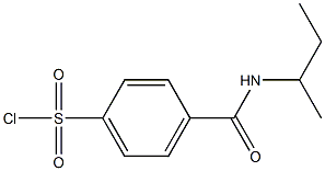 4-(butan-2-ylcarbamoyl)benzene-1-sulfonyl chloride Struktur