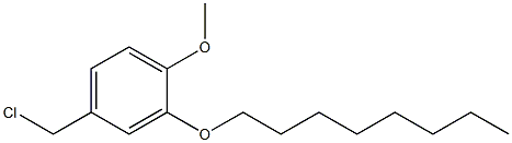 4-(chloromethyl)-1-methoxy-2-(octyloxy)benzene Struktur