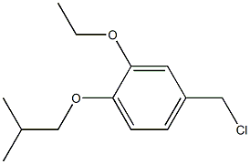 4-(chloromethyl)-2-ethoxy-1-(2-methylpropoxy)benzene Struktur