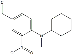 4-(chloromethyl)-N-cyclohexyl-N-methyl-2-nitroaniline Struktur