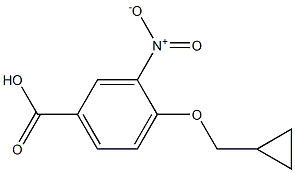 4-(cyclopropylmethoxy)-3-nitrobenzoic acid Struktur