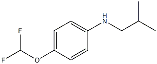 4-(difluoromethoxy)-N-(2-methylpropyl)aniline Struktur