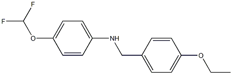 4-(difluoromethoxy)-N-[(4-ethoxyphenyl)methyl]aniline Struktur