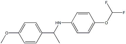 4-(difluoromethoxy)-N-[1-(4-methoxyphenyl)ethyl]aniline Struktur