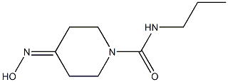 4-(hydroxyimino)-N-propylpiperidine-1-carboxamide Struktur