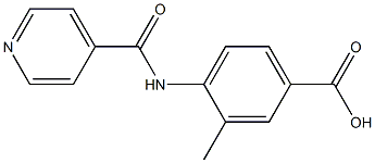 4-(isonicotinoylamino)-3-methylbenzoic acid Struktur