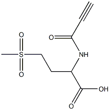 4-(methylsulfonyl)-2-(propioloylamino)butanoic acid Struktur