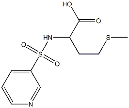 4-(methylthio)-2-[(pyridin-3-ylsulfonyl)amino]butanoic acid Struktur