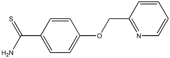 4-(pyridin-2-ylmethoxy)benzenecarbothioamide Struktur