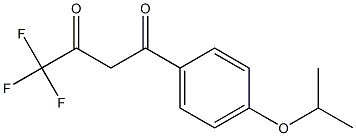 4,4,4-trifluoro-1-[4-(propan-2-yloxy)phenyl]butane-1,3-dione Struktur