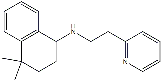 4,4-dimethyl-N-[2-(pyridin-2-yl)ethyl]-1,2,3,4-tetrahydronaphthalen-1-amine Struktur