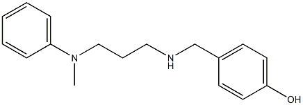 4-[({3-[methyl(phenyl)amino]propyl}amino)methyl]phenol Struktur