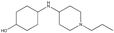 4-[(1-propylpiperidin-4-yl)amino]cyclohexan-1-ol Struktur