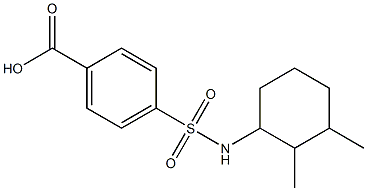 4-[(2,3-dimethylcyclohexyl)sulfamoyl]benzoic acid Struktur