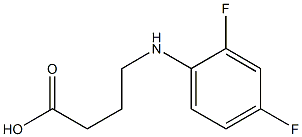 4-[(2,4-difluorophenyl)amino]butanoic acid Struktur