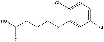 4-[(2,5-dichlorophenyl)sulfanyl]butanoic acid Struktur