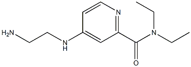 4-[(2-aminoethyl)amino]-N,N-diethylpyridine-2-carboxamide Struktur