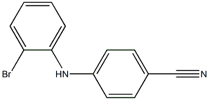 4-[(2-bromophenyl)amino]benzonitrile Struktur