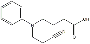 4-[(2-cyanoethyl)(phenyl)amino]butanoic acid Struktur