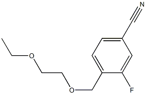 4-[(2-ethoxyethoxy)methyl]-3-fluorobenzonitrile Struktur