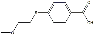 4-[(2-methoxyethyl)sulfanyl]benzoic acid Struktur